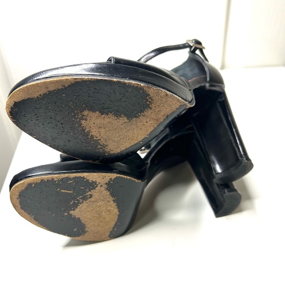 Bebe Y2K Strappy Leather Open toe Heels size 6 - Picture 11 of 12